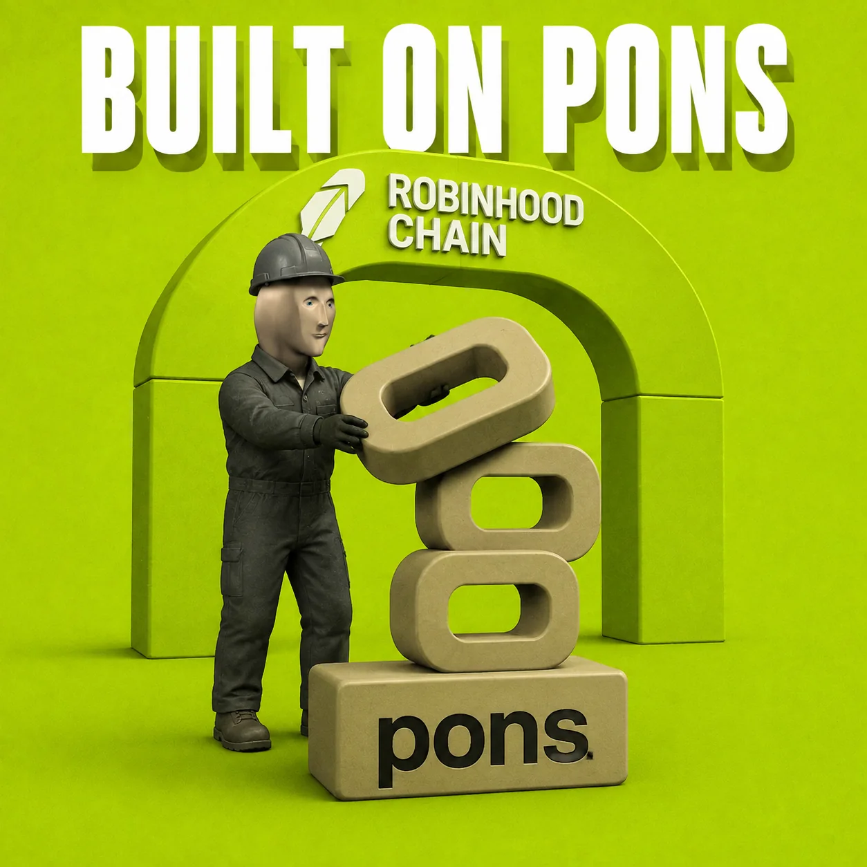 Meme Man meme: BUILT ON PONS