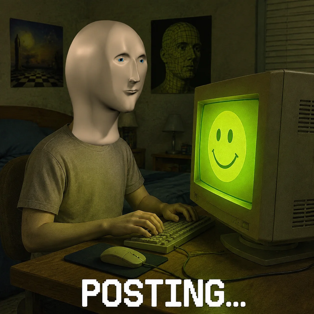Meme Man meme: POSTING
