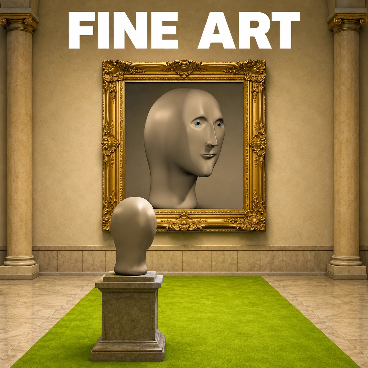 Meme Man meme: FINE ART