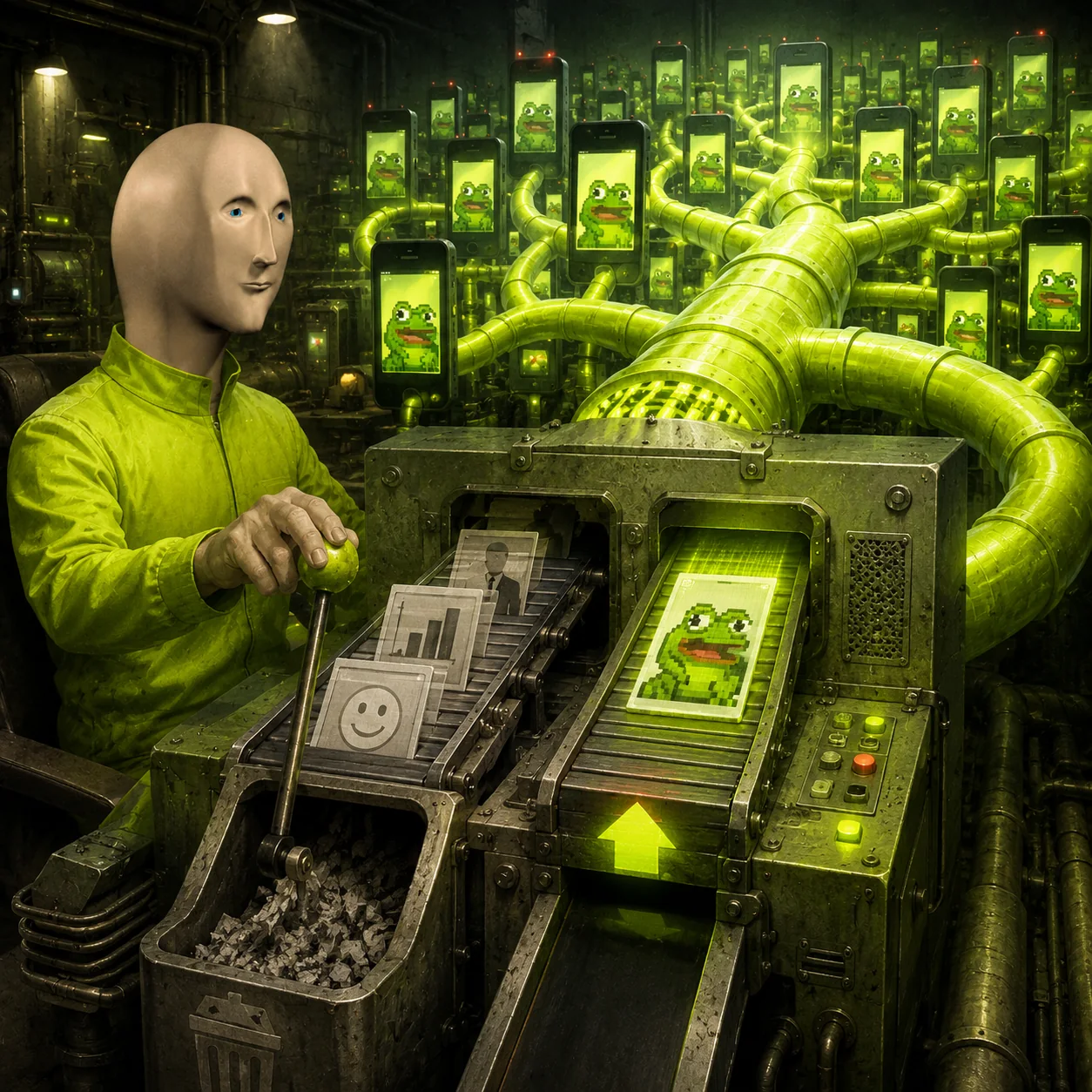 Meme Man meme: THE ALGORITHM