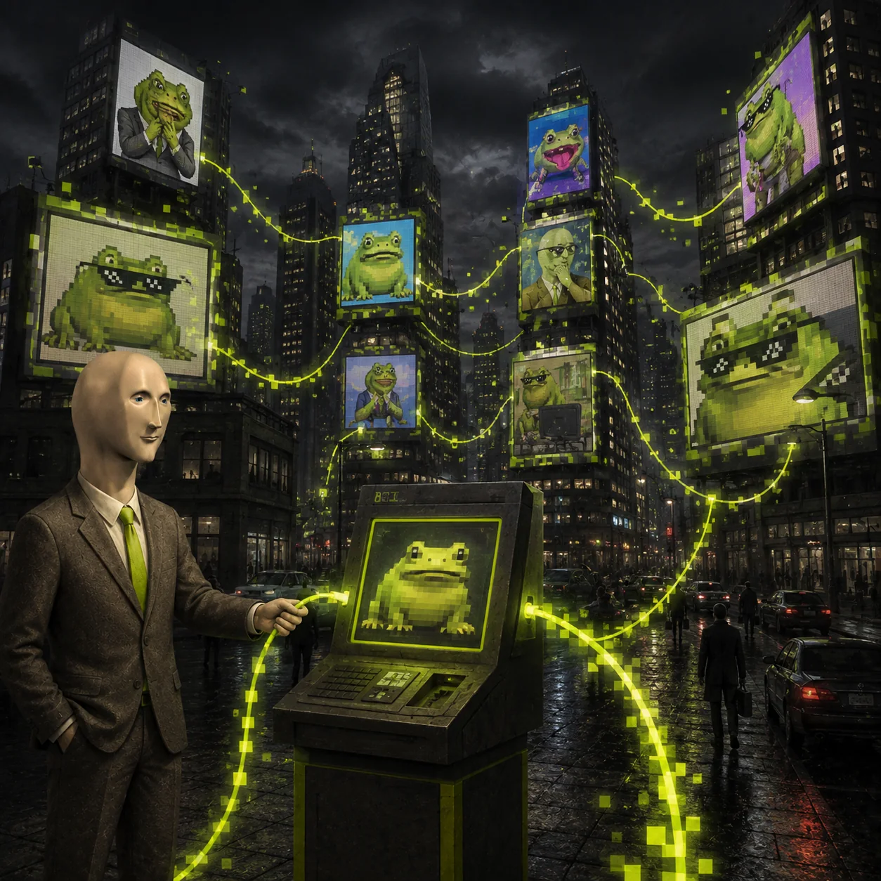 Meme Man meme: VIRAL CITY INVASION