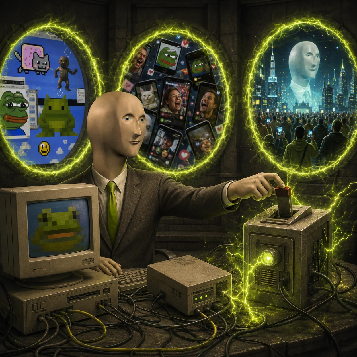 Meme Man meme: MEME TIME MACHINE